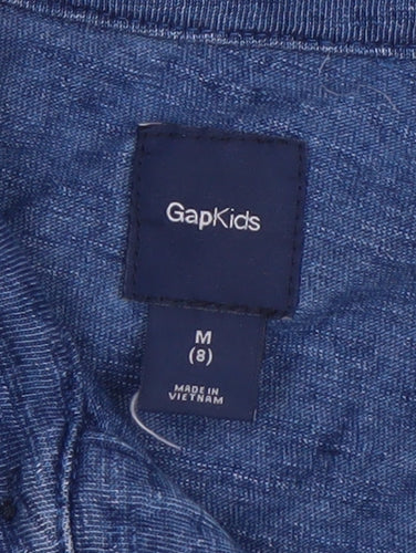 GapKids Boys Blue Polo Shirt, 8 Years, 100% Cotton, Casual