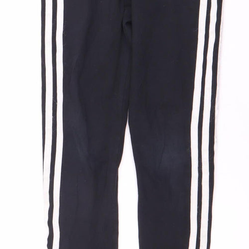 Adidas Girls Black Track Pants 8-9 Years