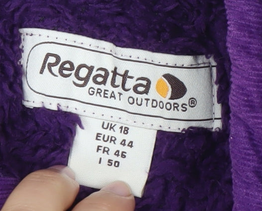 Regatta Women's Purple Fleece Sweatshirt UK 18