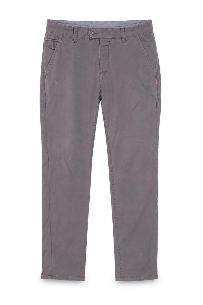 Front view of Oakley Men's Grey Chino Trousers Slim Fit, size 33