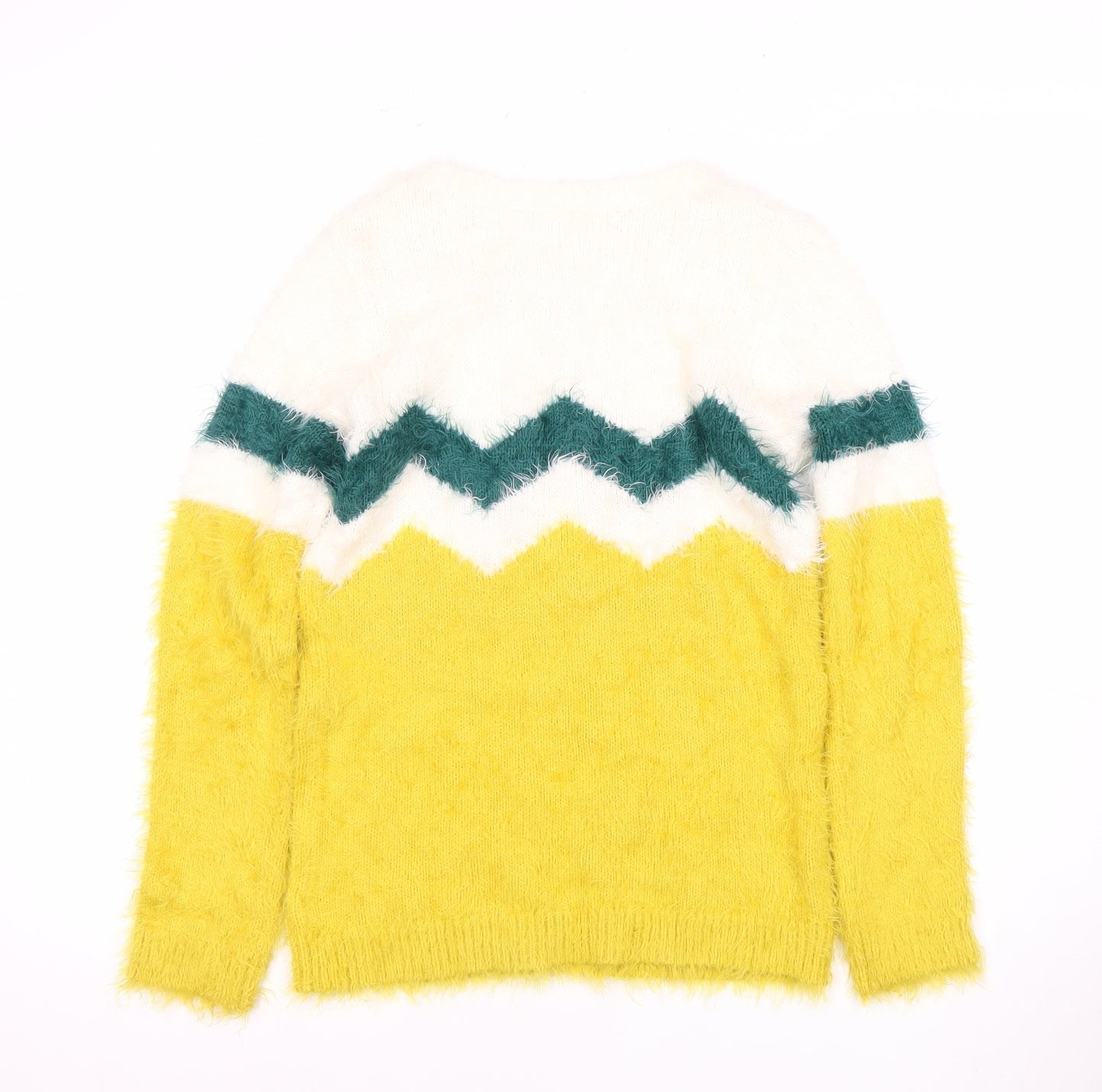 H&M Girls Multicoloured Chevron Pullover Jumper 12-13 Years