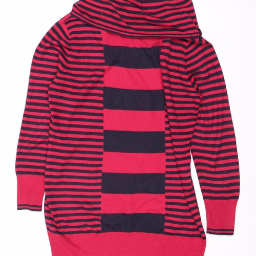 Marks and Spencer Women's Red Striped Pullover Jumper
