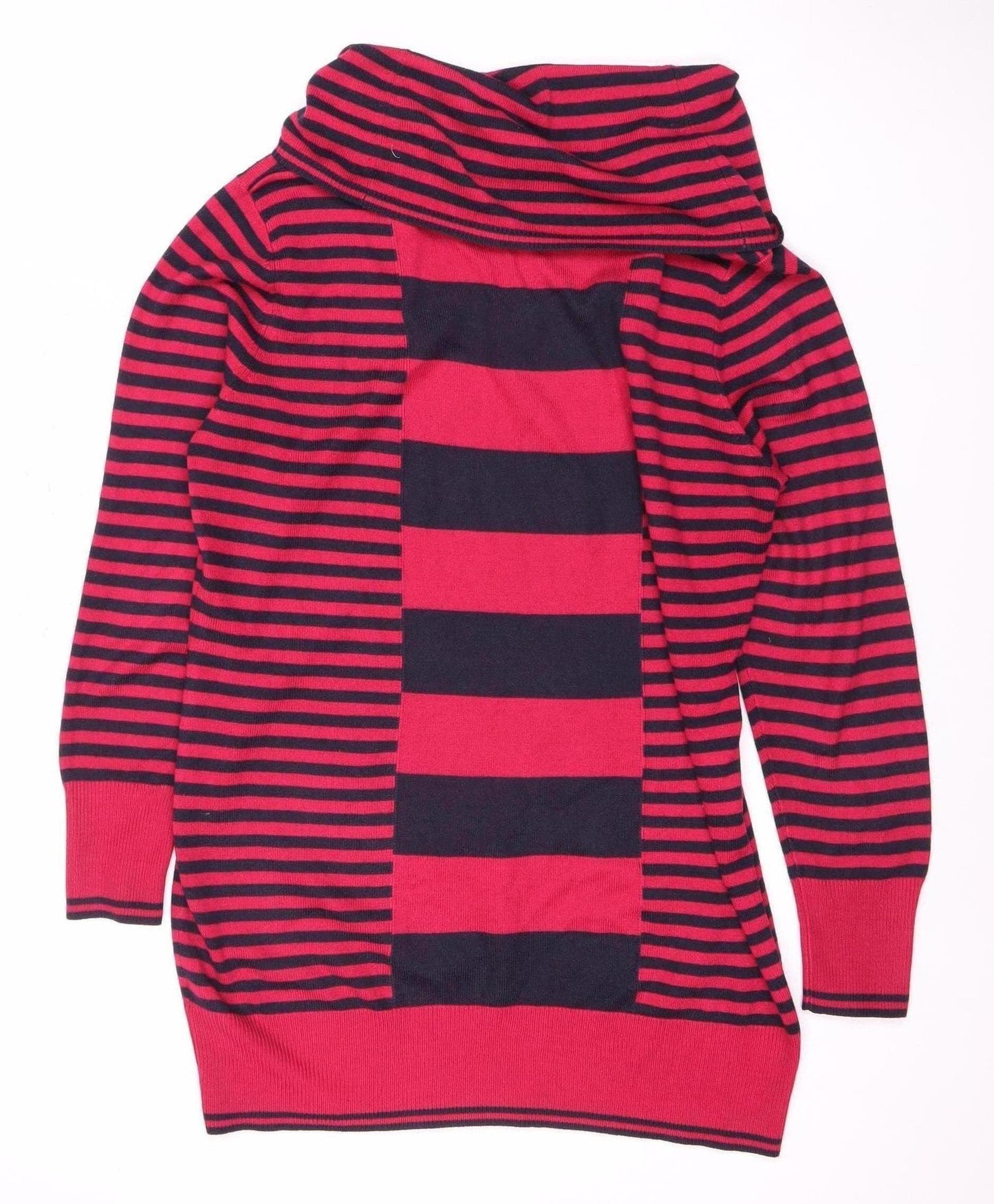 Marks and Spencer Women's Red Striped Pullover Jumper