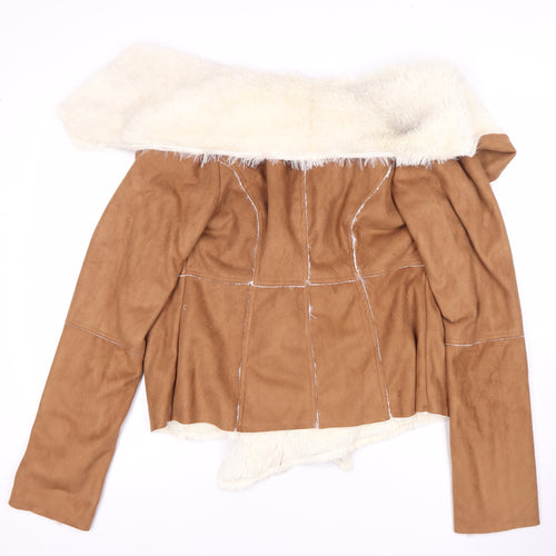 Me Jane Women's Brown Cropped Jacket M