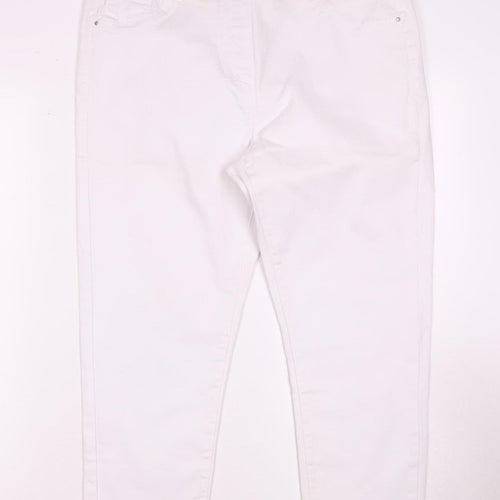 Roman Women's White Jeans, Size 18, Regular Fit