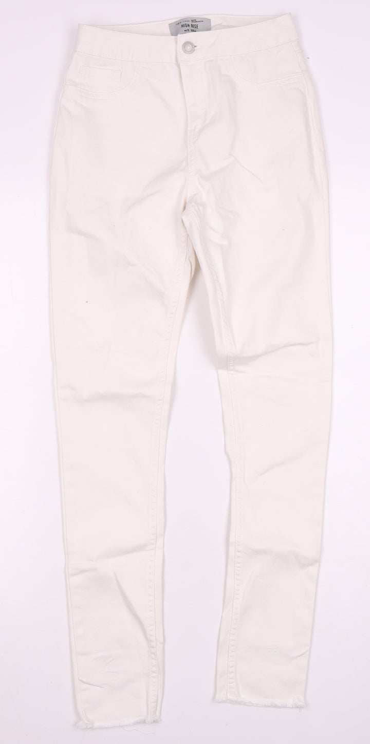 New Look Ivory High Rise Skinny Jeans for Women