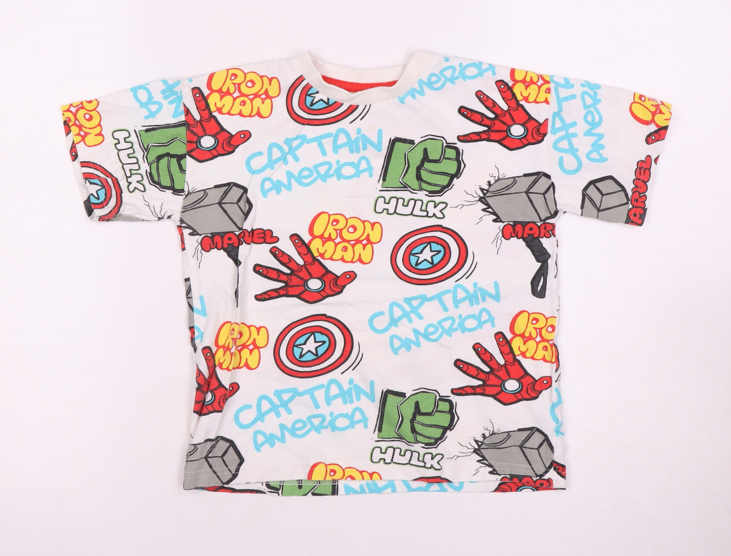 Next Boys Multicoloured Marvel T-Shirt 4-5 Years Pullover