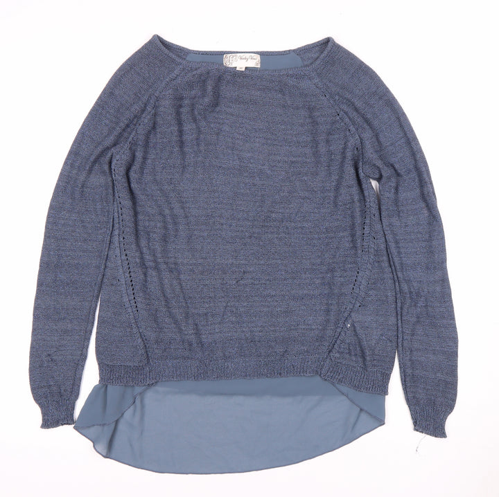 Valley Yoke Women's Blue M Boat Neck Jumper Casual