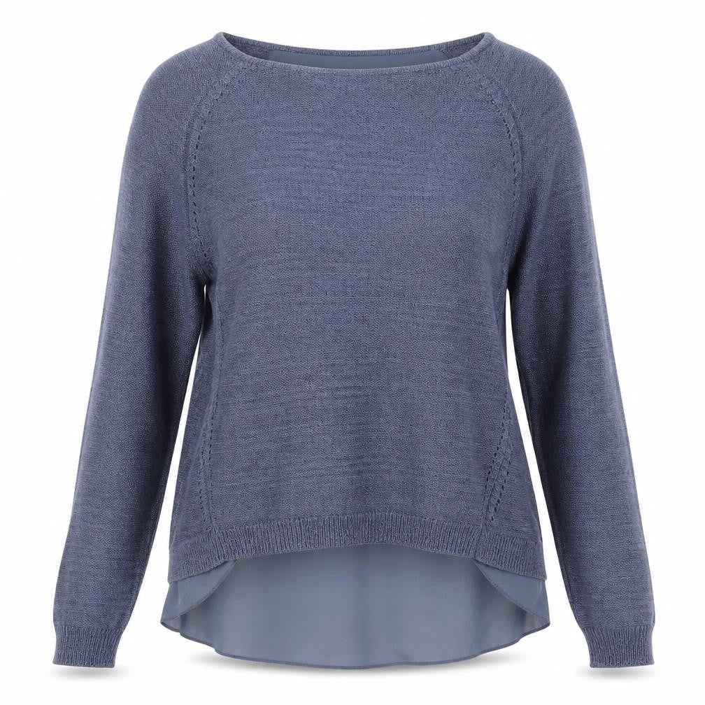 Valley Yoke Women's Blue M Boat Neck Jumper Casual