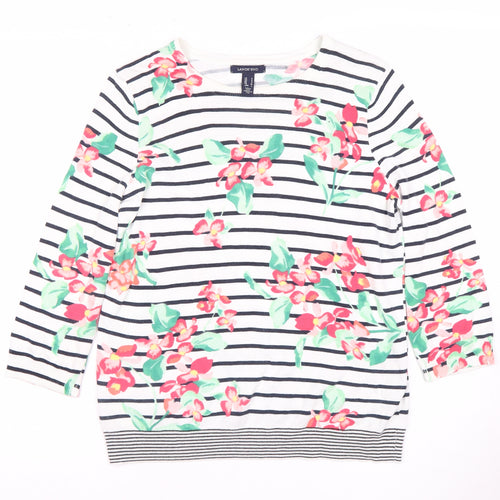 Lands' End Women's Multicoloured Floral Top S