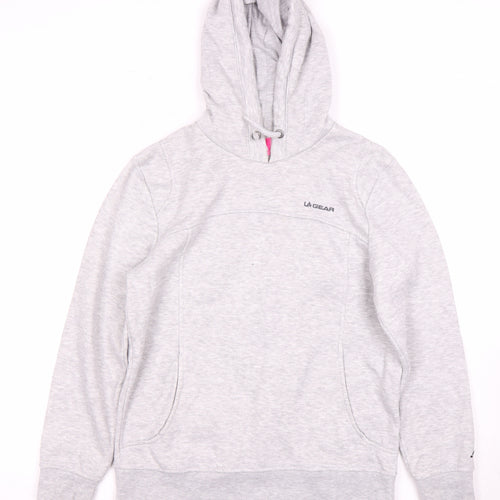LA Gear Women's Grey Pullover Hoodie Size 10