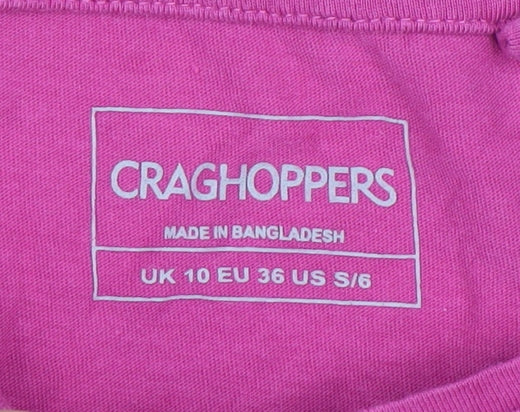 Craghoppers Pink Women's Cotton T-Shirt Size 10