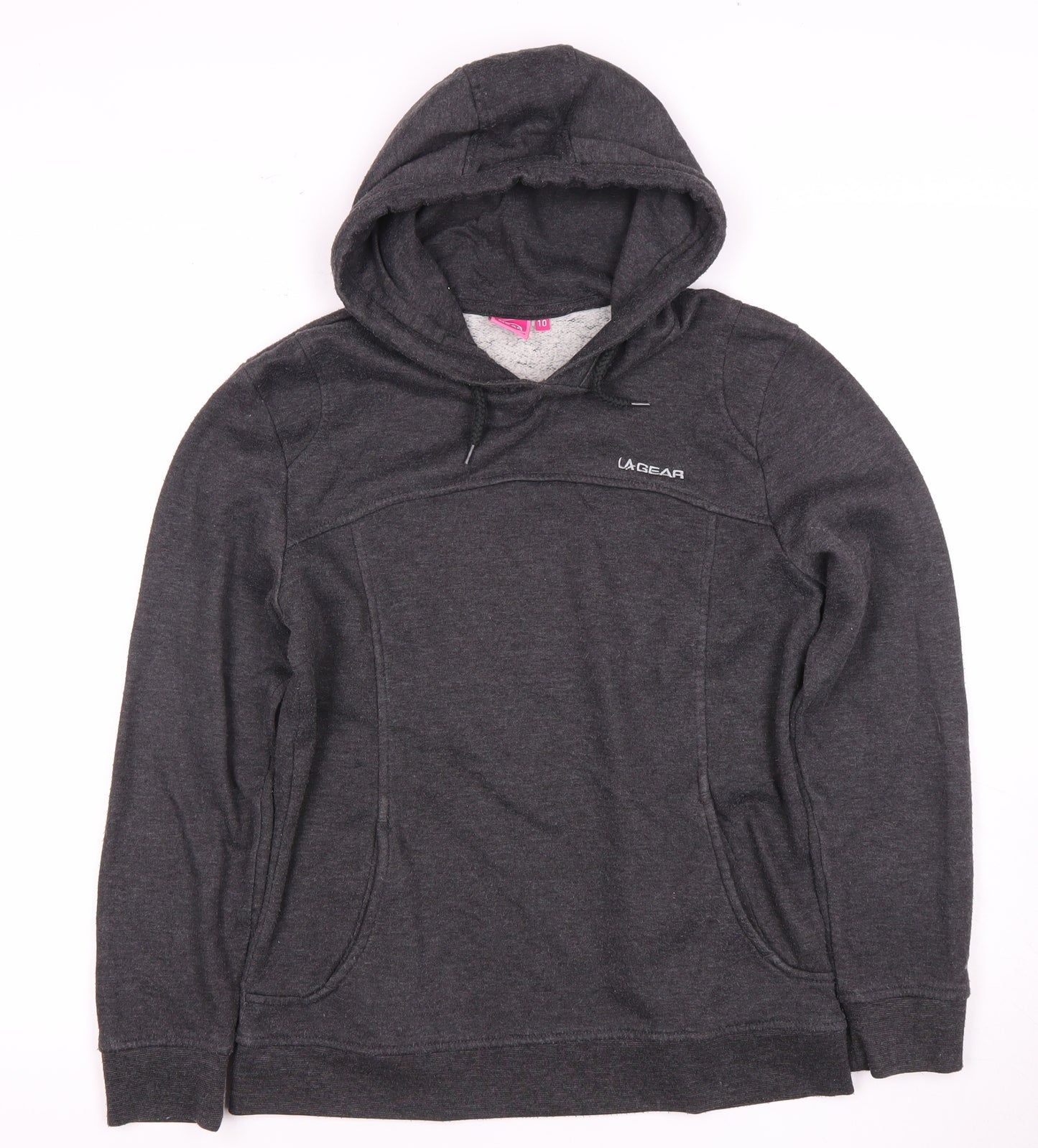 LA Gear Women's Grey Pullover Hoodie Size 10