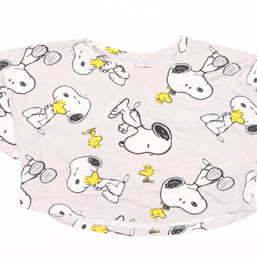 Peanuts Women's Grey XS Snoopy Pyjama Top