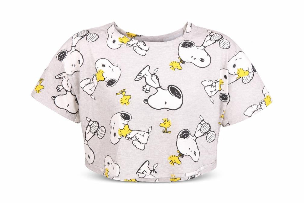 Peanuts Women's Grey XS Snoopy Pyjama Top