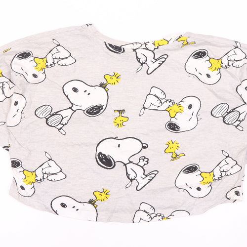 Peanuts Women's Grey XS Snoopy Pyjama Top