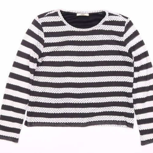 Oasis Women's Striped Long Sleeve T-Shirt Size 8