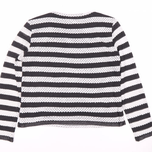 Oasis Women's Striped Long Sleeve T-Shirt Size 8