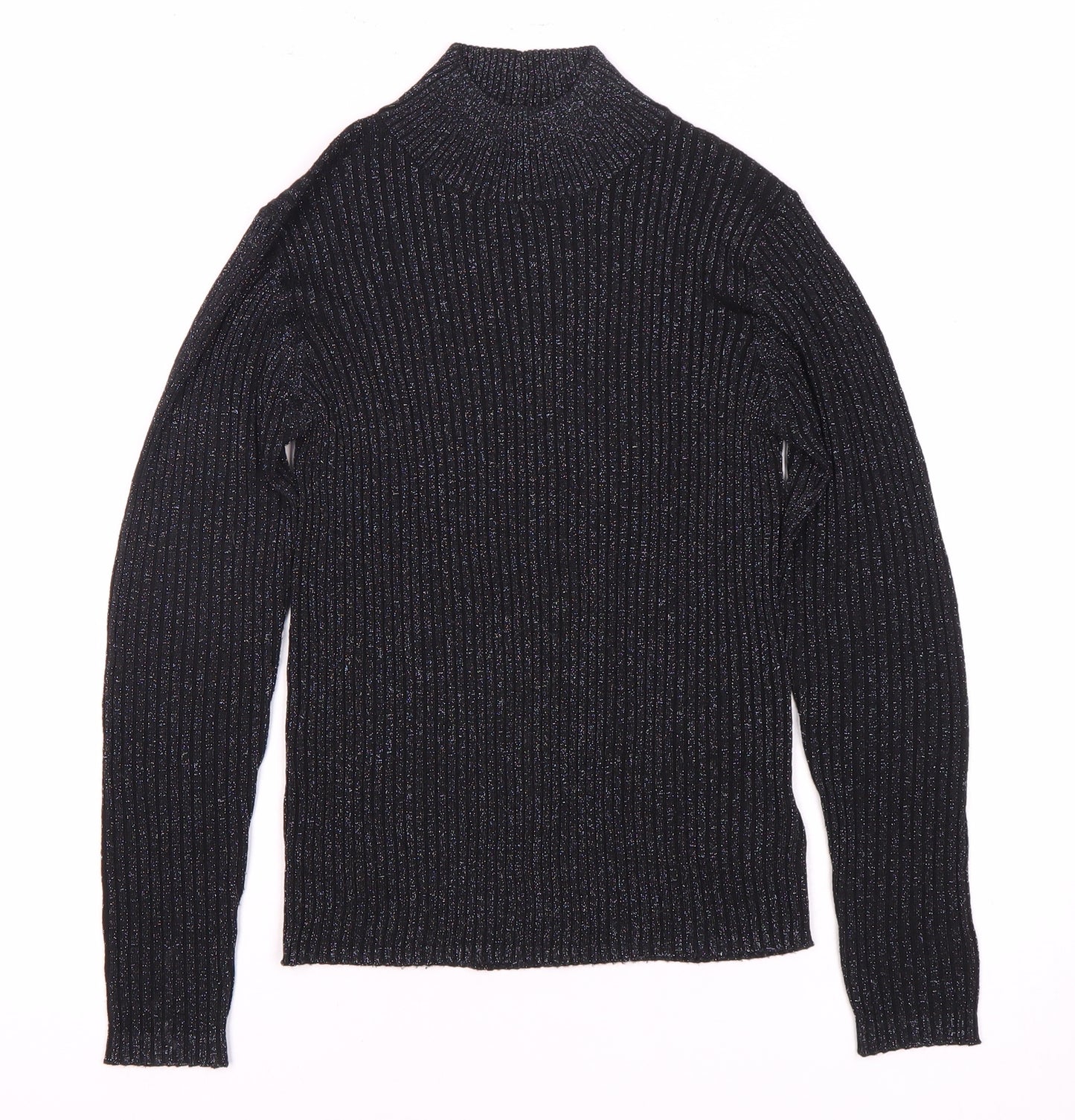 Next Girls Black High Neck Pullover Jumper 10 Years