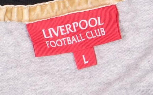 Liverpool FC Men's Grey Short Sleeve Pyjama Top L