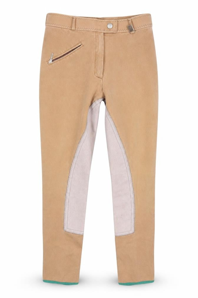Front view of Cavallo Women's Beige Jodhpurs 10 Casual Cotton