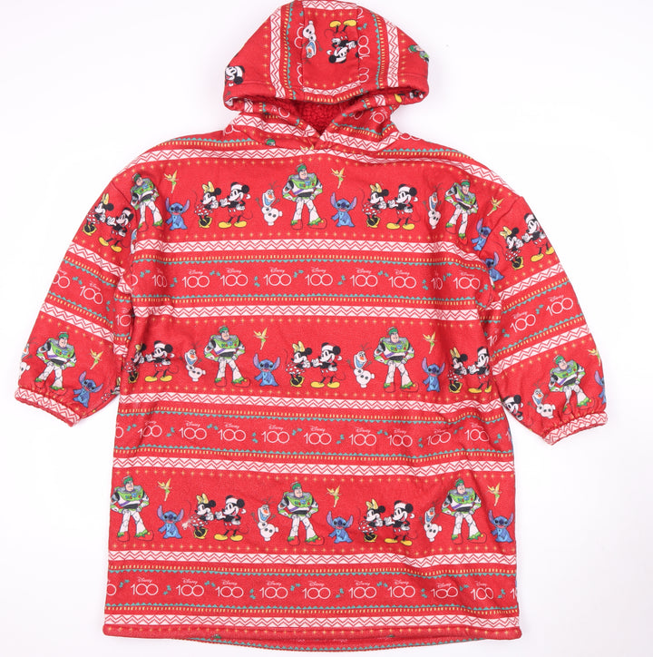 Disney Kids Red Graphic Print Pullover Hoodie