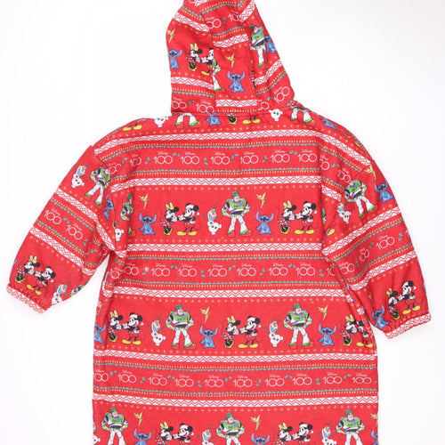Disney Kids Red Graphic Print Pullover Hoodie