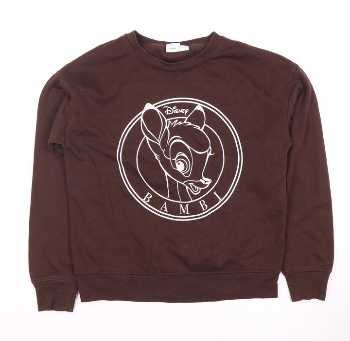 Disney Bambi Brown Sweatshirt, 2XS, Casual Winter