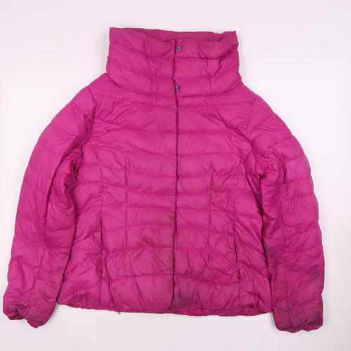 Eddie Bauer Women's Pink Puffer Jacket Size 12 Winter