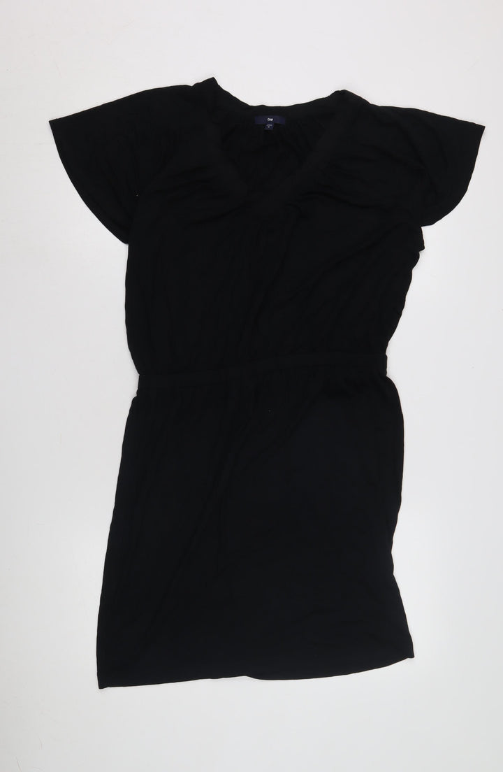 Gap Women's Black Short Sleeve Casual Dress M