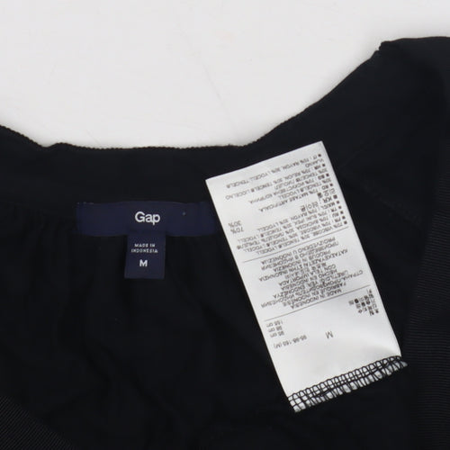 Gap Women's Black Short Sleeve Casual Dress M