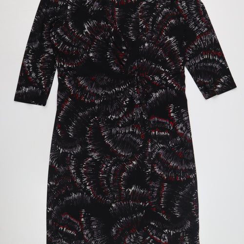 Windsmoor Women's Black Dress 3/4 Sleeve Size 16