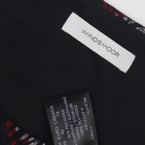 Windsmoor Women's Black Dress 3/4 Sleeve Size 16