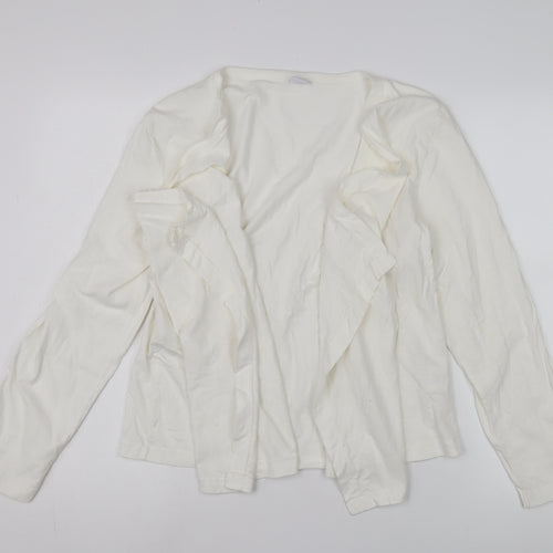 Cotton Traders Women's White Long Sleeve Jacket Size 12