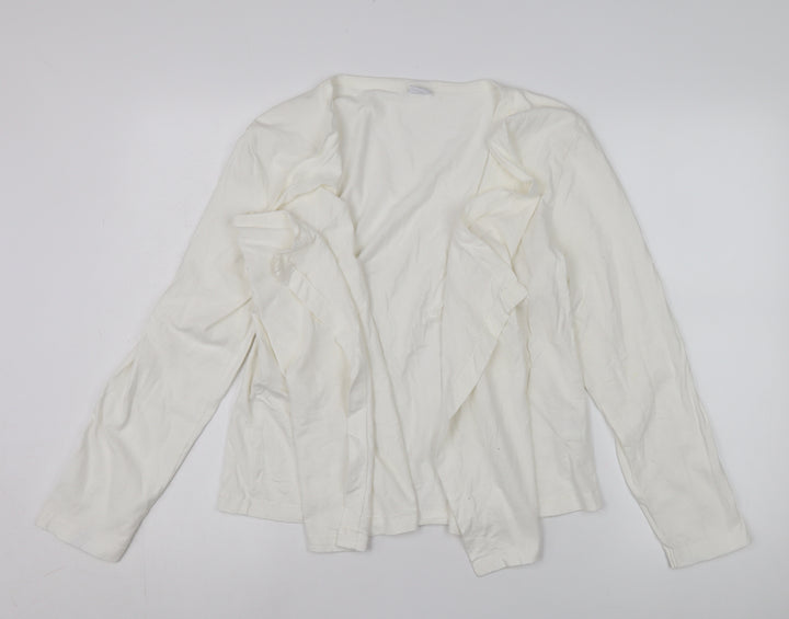 Cotton Traders Women's White Long Sleeve Jacket Size 12
