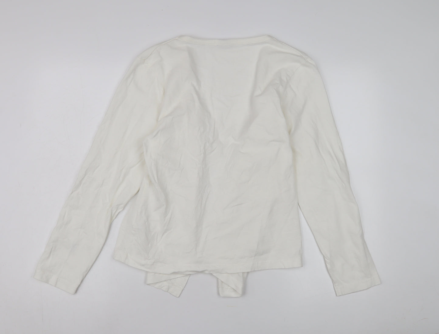 Cotton Traders Women's White Long Sleeve Jacket Size 12