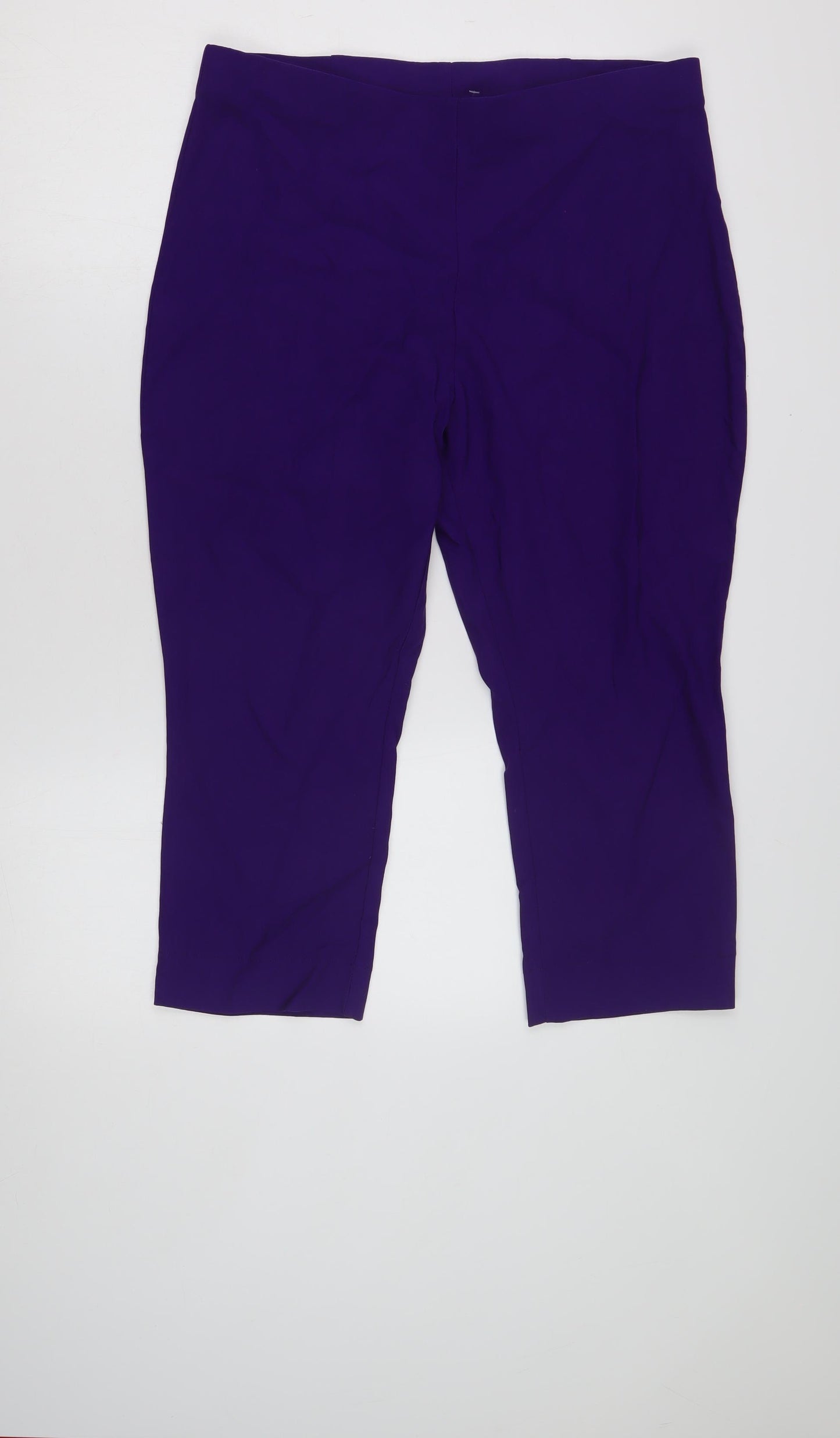 Roman Women's Purple Cropped Trousers - Size 18