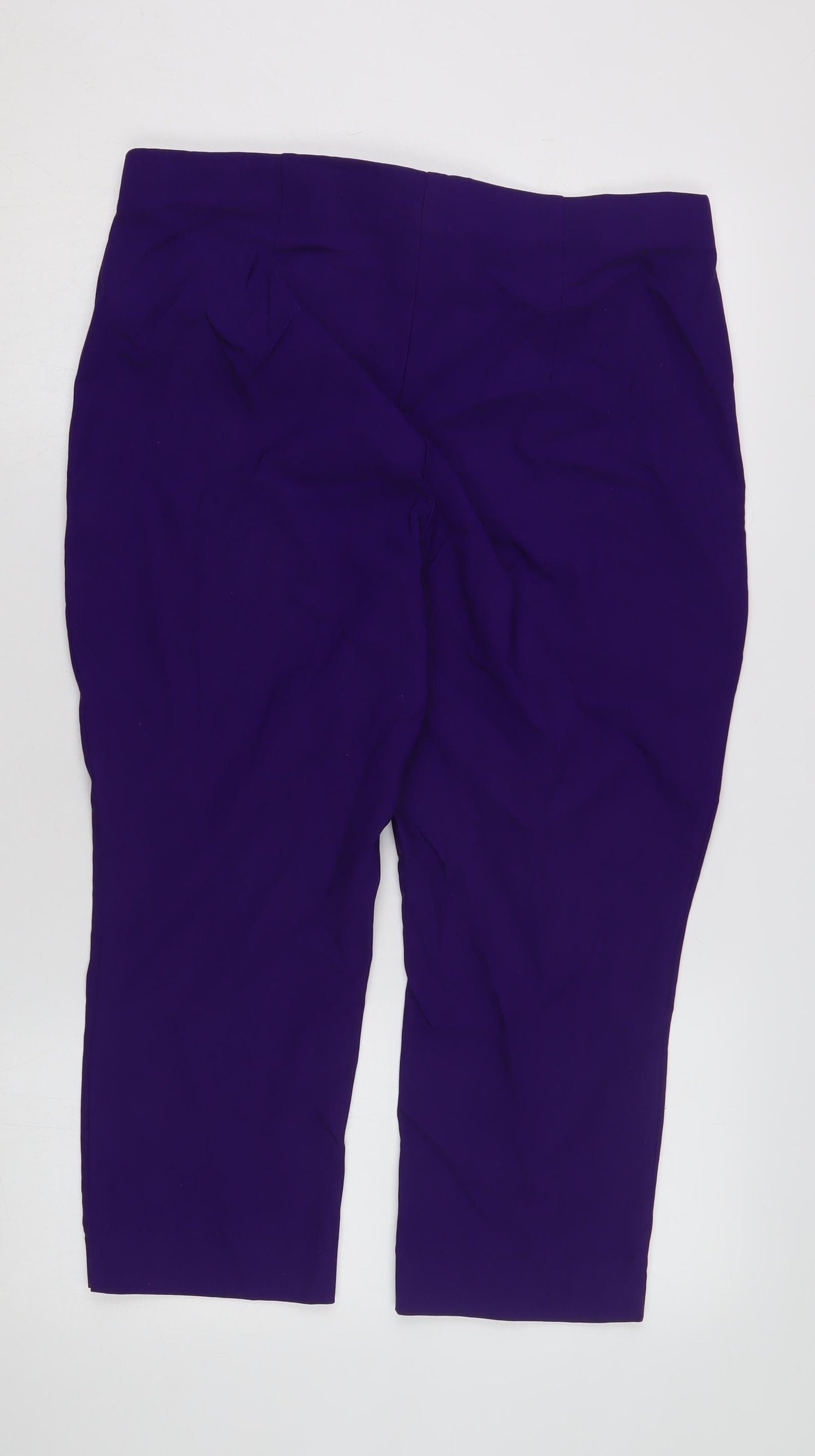 Roman Women's Purple Cropped Trousers - Size 18