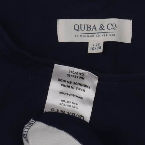 Quba & Co. Women's Blue Casual T-Shirt Dress Size 10