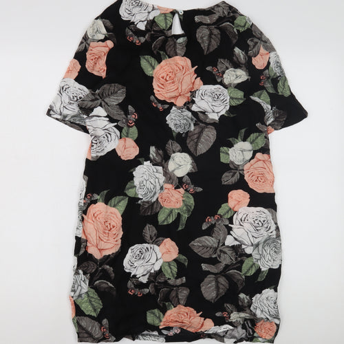 Dorothy Perkins Women's Black Floral Dress, Size 12