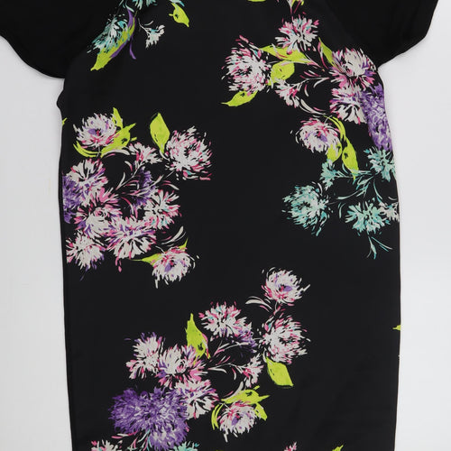 Warehouse Women's Black Floral Dress, Size 8