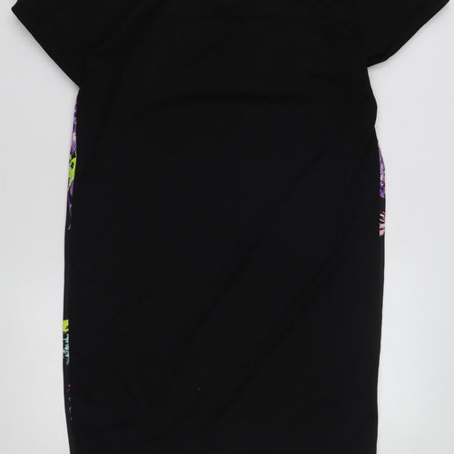 Warehouse Women's Black Floral Dress, Size 8