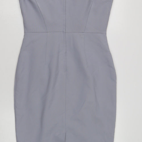 Dorothy Perkins Women's Grey Sheath Dress UK 10
