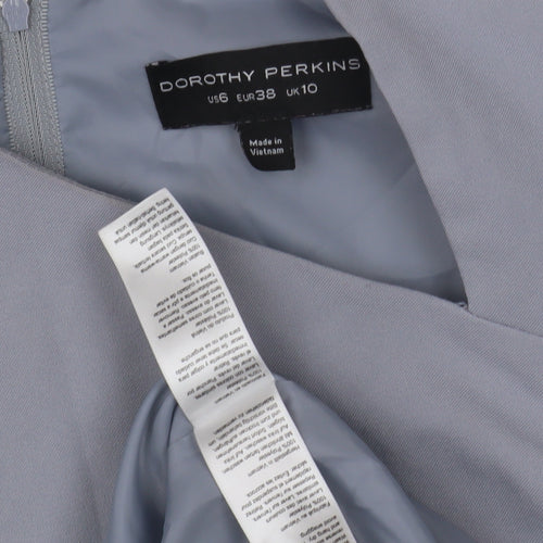 Dorothy Perkins Women's Grey Sheath Dress UK 10