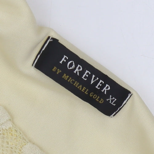 Forever Beige Lace Floral Blouse, Women's XL