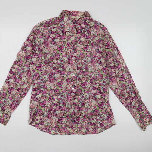 Marks and Spencer Women's Floral Blouse UK 16 Multicoloured