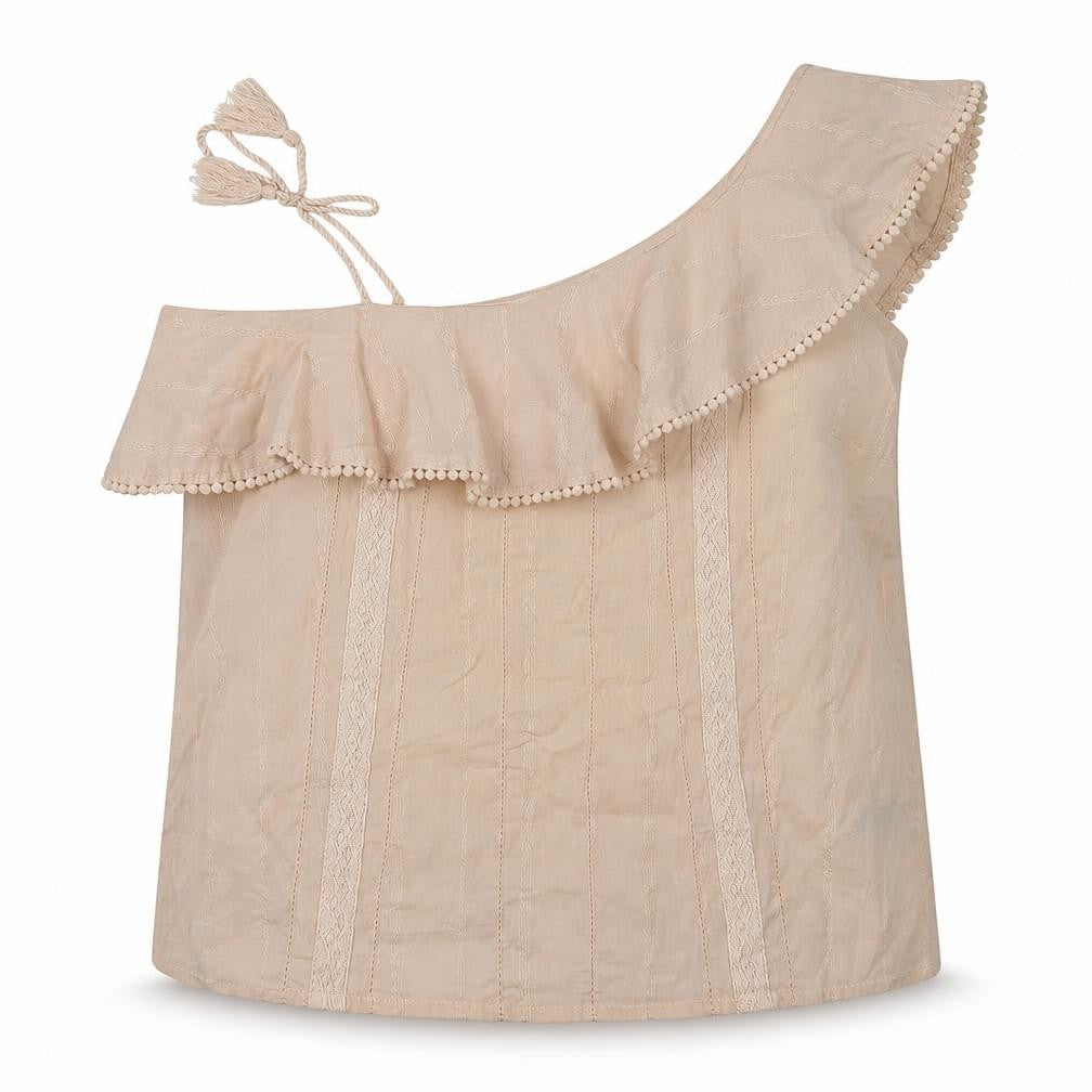 Front view of Marks & Spencer Women's Ivory Off Shoulder Blouse