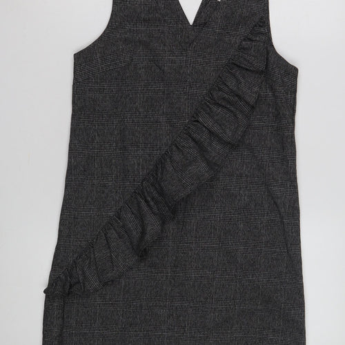 Mango Women's Black Check Sleeveless Dress Size 4