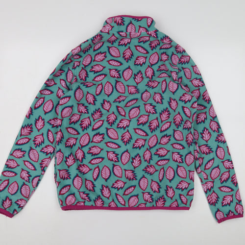 Lands' End Girls Multicoloured XL Henley Fleece Sweatshirt