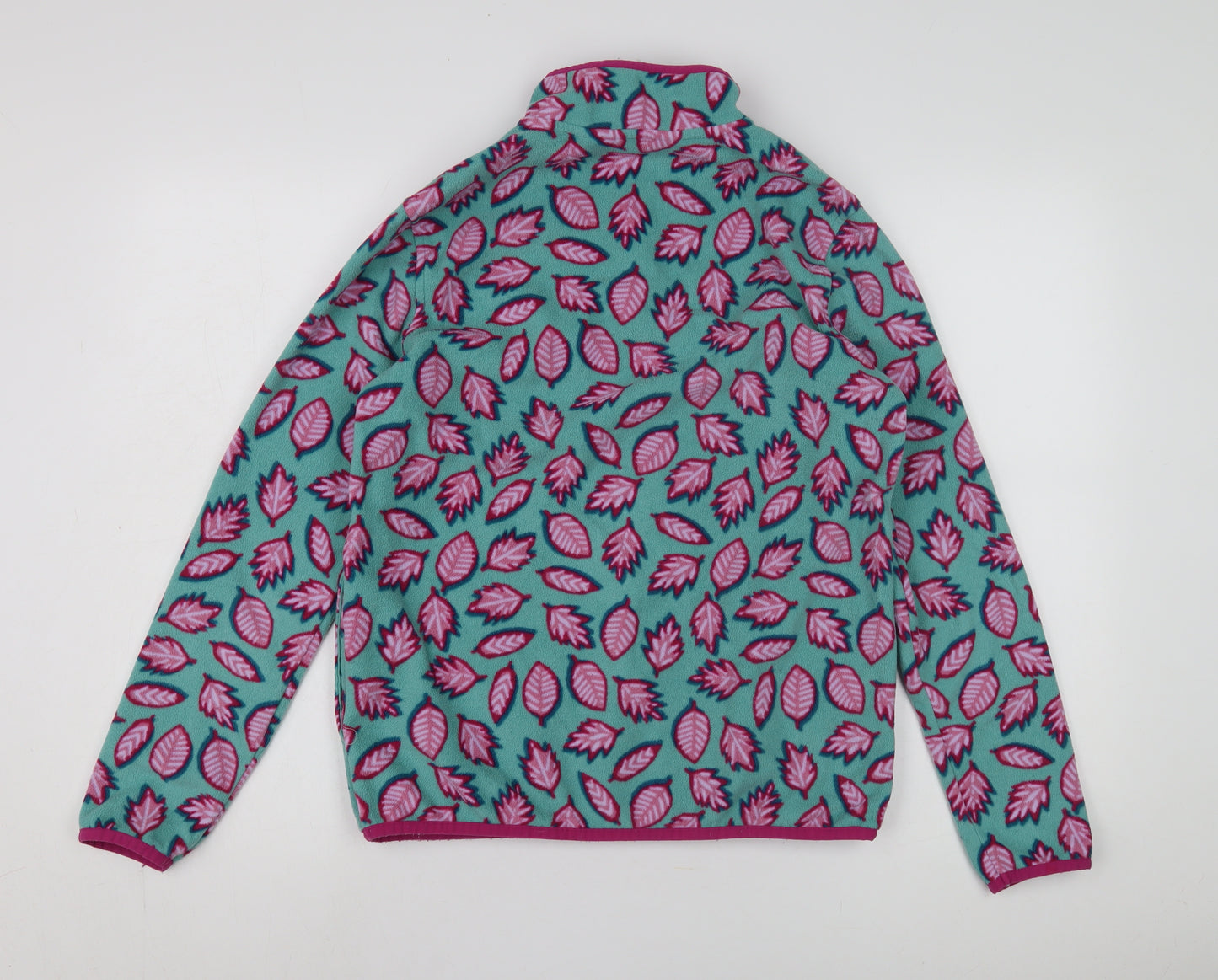 Lands' End Girls Multicoloured XL Henley Fleece Sweatshirt